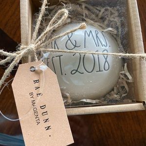 Rae Dunn Est. 2018 Ornament